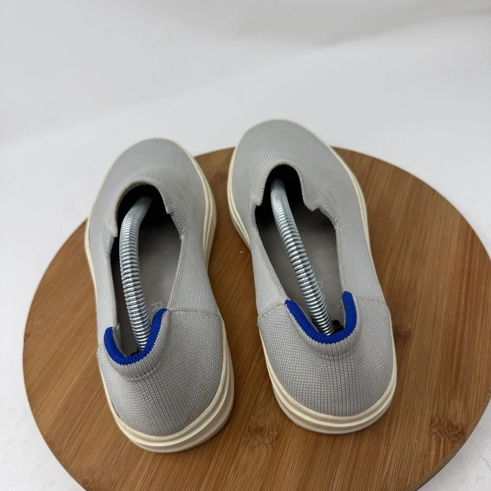 Rothys The Original Slip On Sneaker Knit Grey Travel Casual Comfort Womens 10